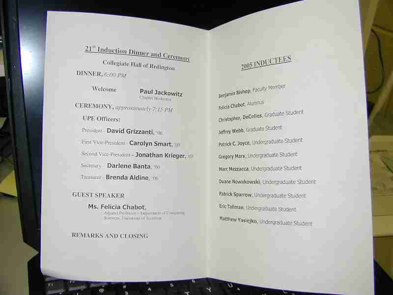 Brett Favre Induction Ceremony Program